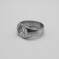 HER sterling silver unisex signet ring