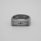 lightning bolt sterling silver mens ring